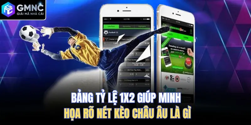 Bảng tỷ lệ 1x2 giúp minh họa rõ nét kèo Châu Âu là gì