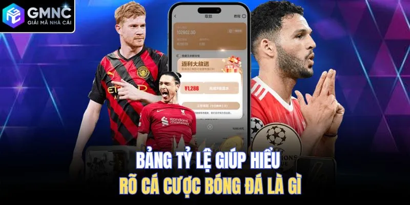 Bảng tỷ lệ giúp hiểu rõ cá cược bóng đá là gì